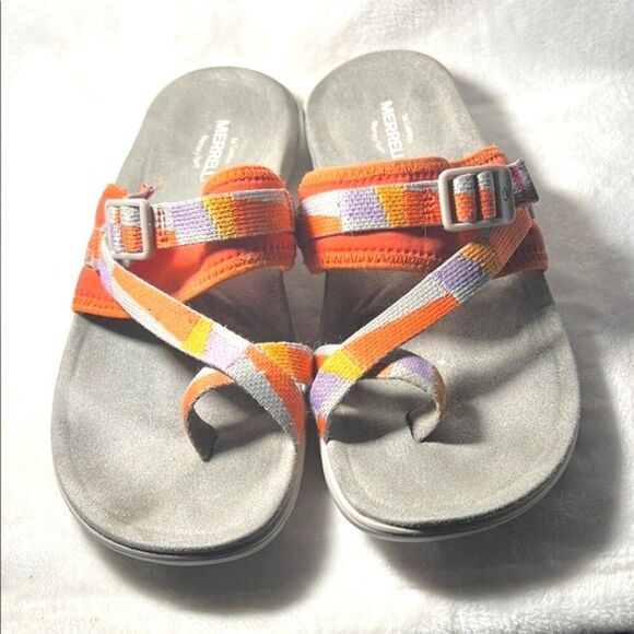 Merrell Orange and Purple Sport Sandals - Picture 1 of 8